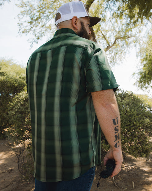THE ELK BAMBOO SHORT SLEEVE BUTTON UP - MENS